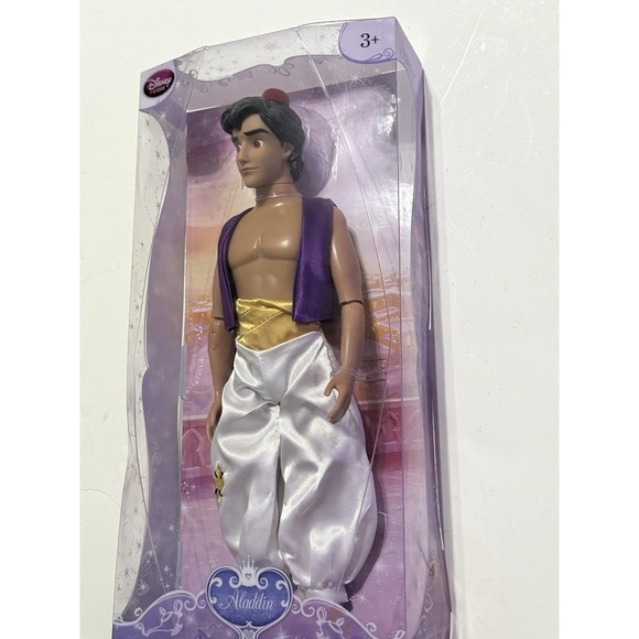 Disney Store Aladdin Doll Figure New Rare Sealed Classic Prince Ali Poseable Toy - Picture 3 of 6